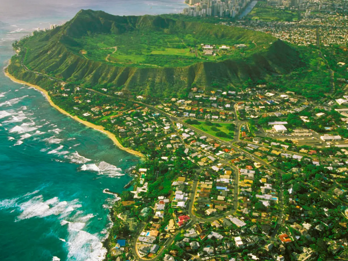 Coastline Aerial view Of Kahala